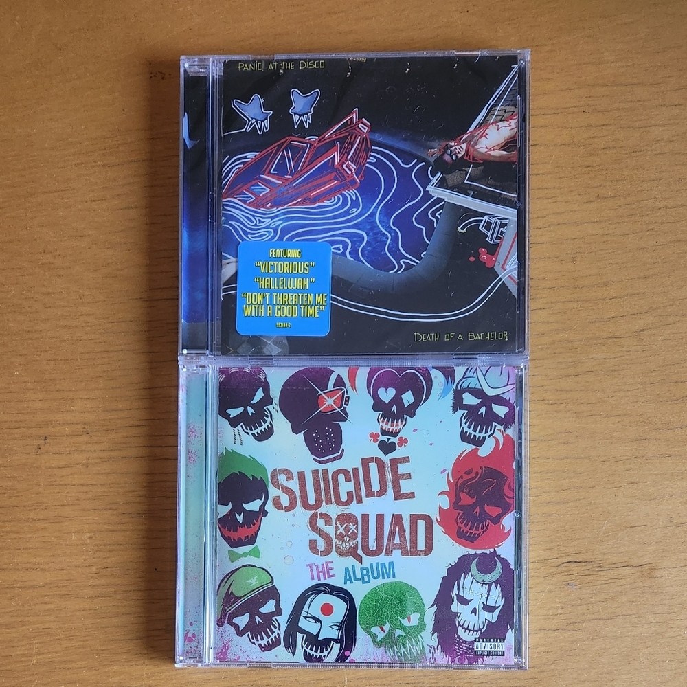 Panic! At The Disco "Death of a Bachelor","Too Weird","Suicide Squad" (Lot of 3)